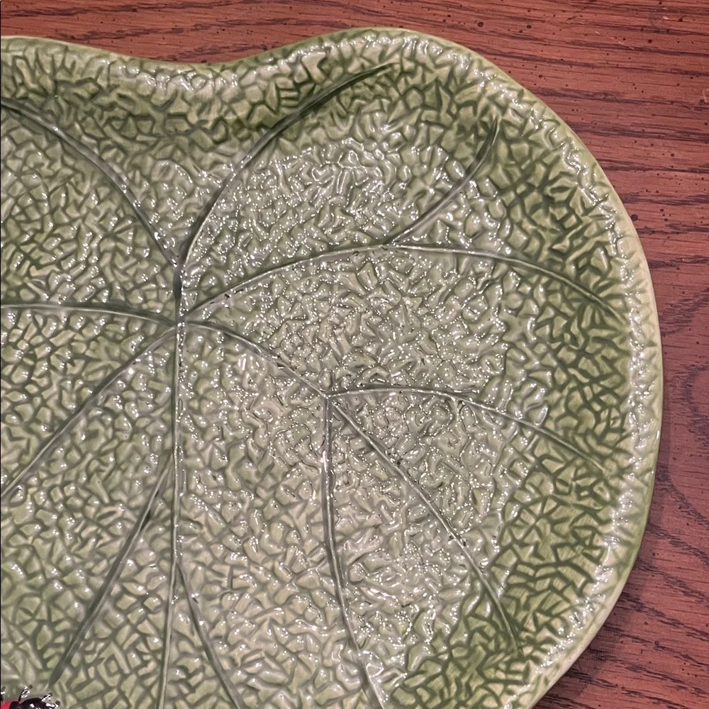 Pier 1 Imports Ladybug Leaf Dinner Plate‎